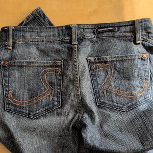 Rock & Republic Jeans Womens 30x29 Bootcut Stretch Denim Blue Used